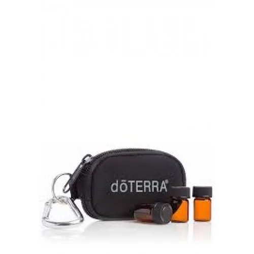 Black 8-Vial Keychain Black 8-Vial Keychain